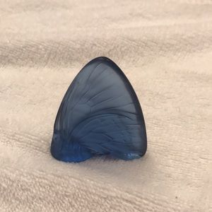 LALIQUE Closed Blue Butterfly